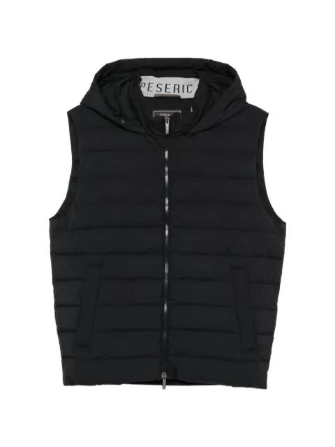 hoodied zip gilet by PESERICO
