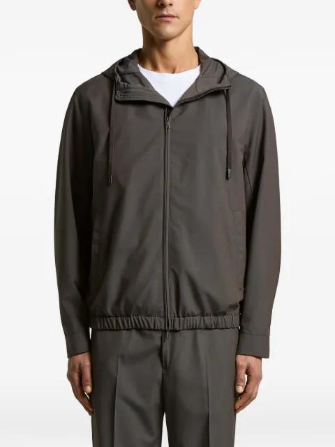 hoodied zip jacket by PESERICO