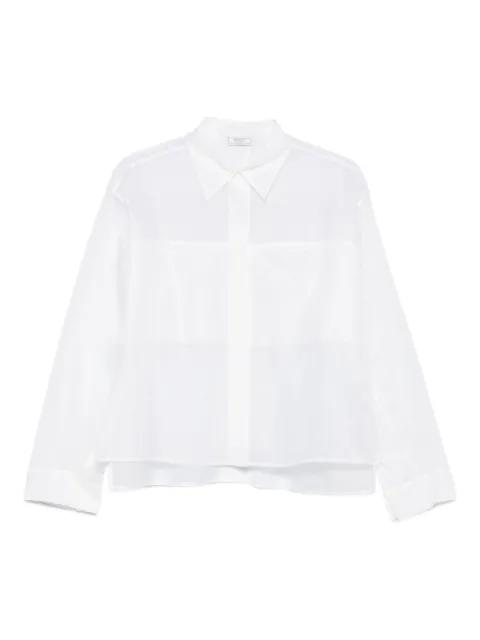 layered cotton shirt by PESERICO
