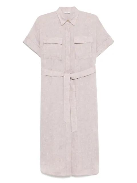 linen midi dress by PESERICO