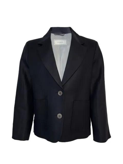 linen notched-lapel jacket by PESERICO