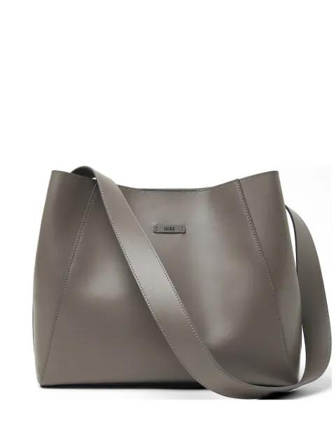 logo leather shoulder bag by PESERICO