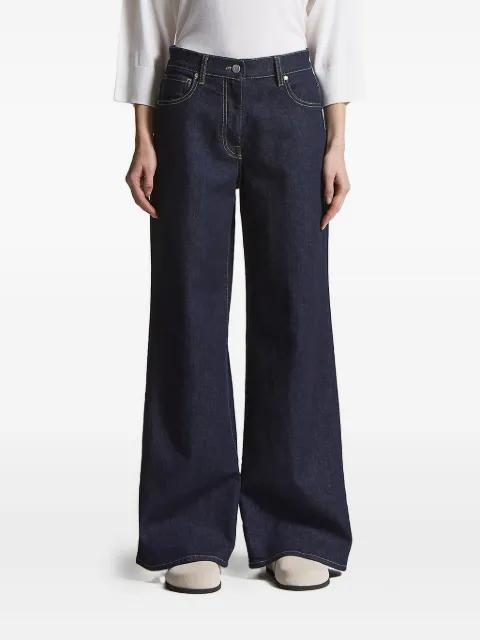 logo-patch five-pocket denim jeans by PESERICO