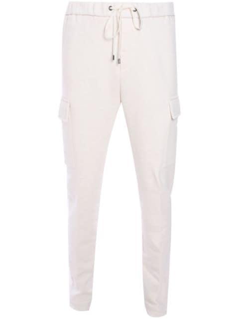 logo-plaque track pants by PESERICO