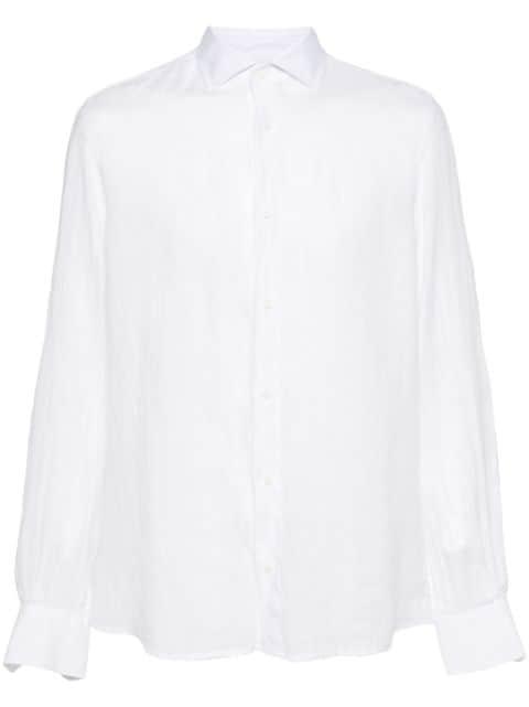 long-sleeve linen shirt by PESERICO