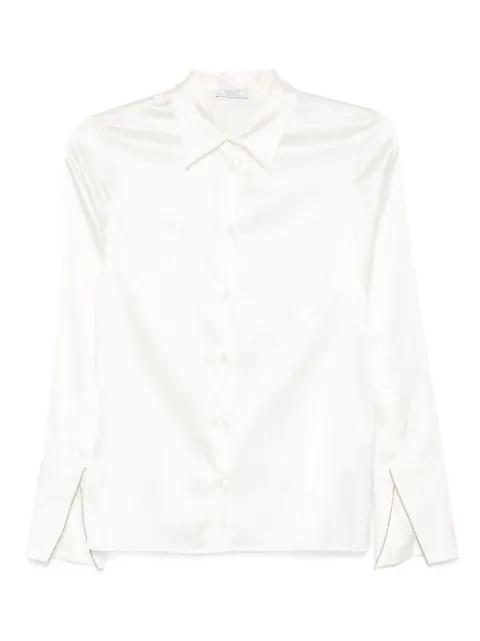 long-sleeve satin shirt by PESERICO
