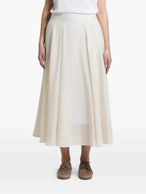 midi pleated A-line skirt by PESERICO