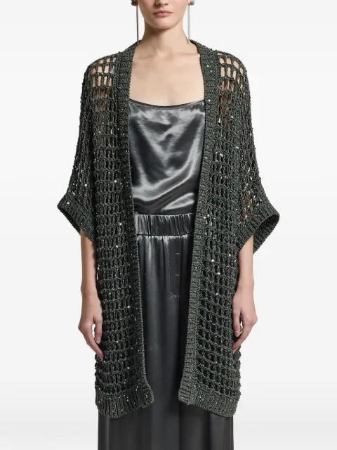 open knit cardigan by PESERICO