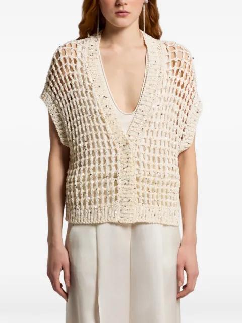 open-knit cardigan by PESERICO