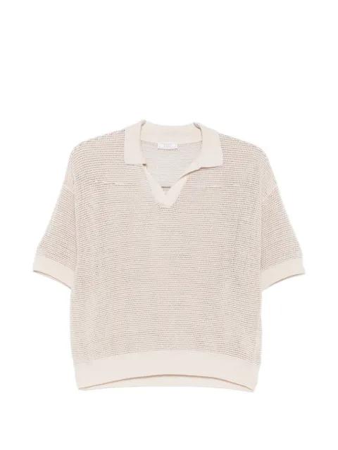 open-knit short-sleeve T-shirt by PESERICO