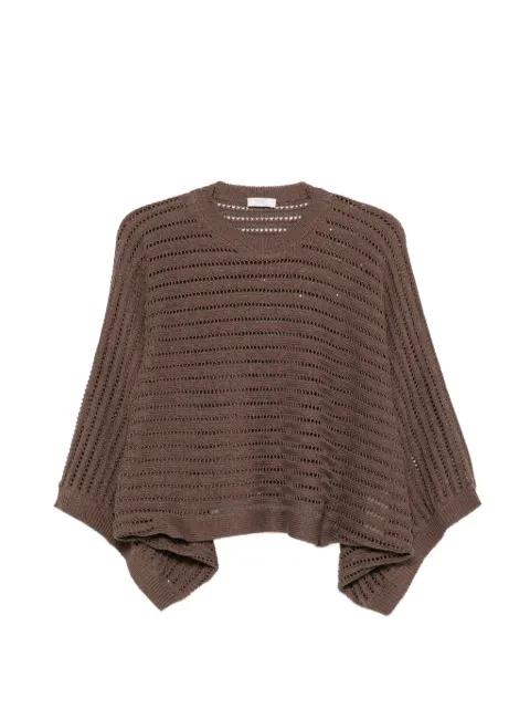 openwork sweater by PESERICO