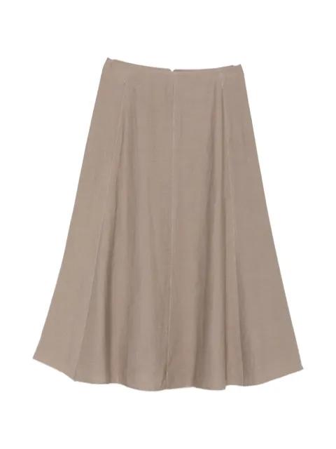 panelled A-line midi skirt by PESERICO