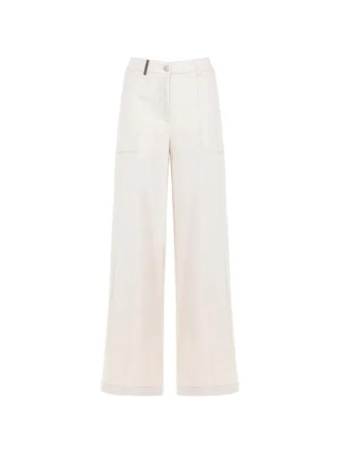 patch pocket trousers by PESERICO