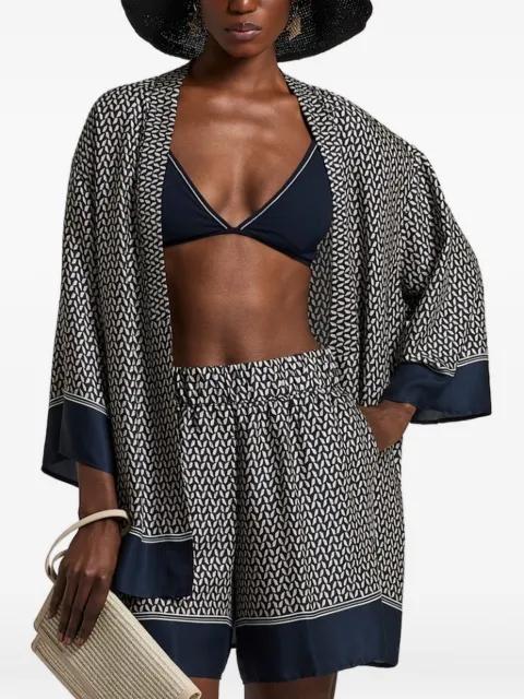 patterned kimono by PESERICO