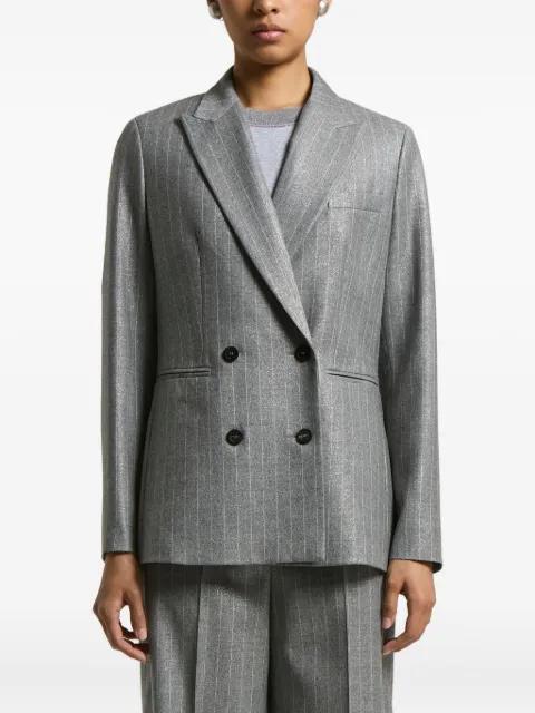 pinstripe double-breasted blazer by PESERICO