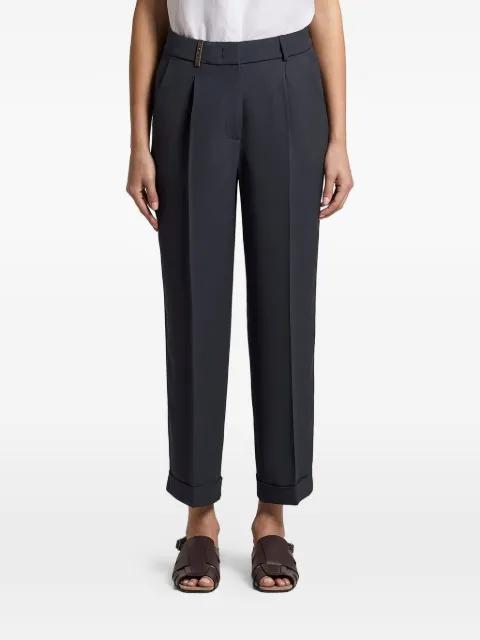pleated cuffed trousers by PESERICO