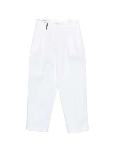 pleated-details trousers by PESERICO