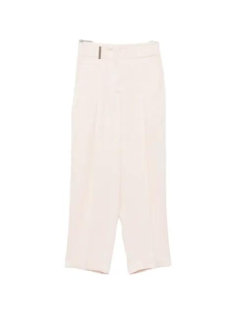 pleated flared trousers by PESERICO