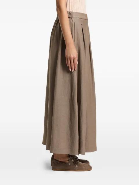 pleated maxi skirt by PESERICO