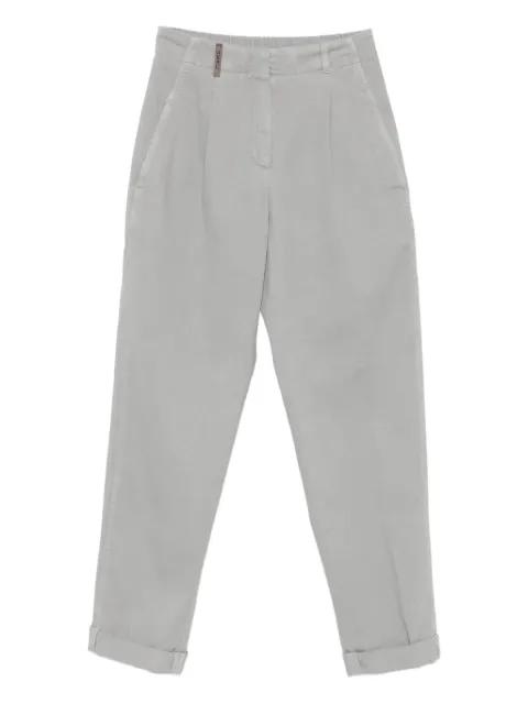 pleated-pocket trousers by PESERICO