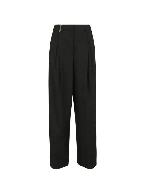 pleated tailored trousers by PESERICO