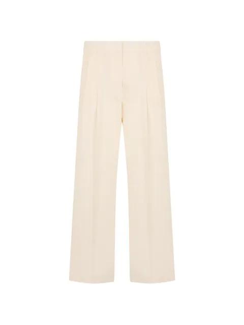 pleated wide-leg trousers by PESERICO