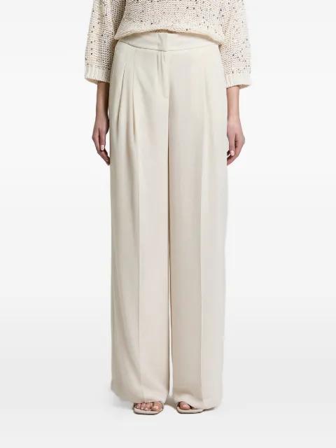 pleated wide-leg trousers by PESERICO