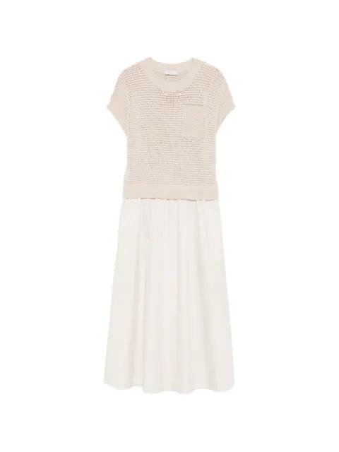 pocket knitted dress by PESERICO