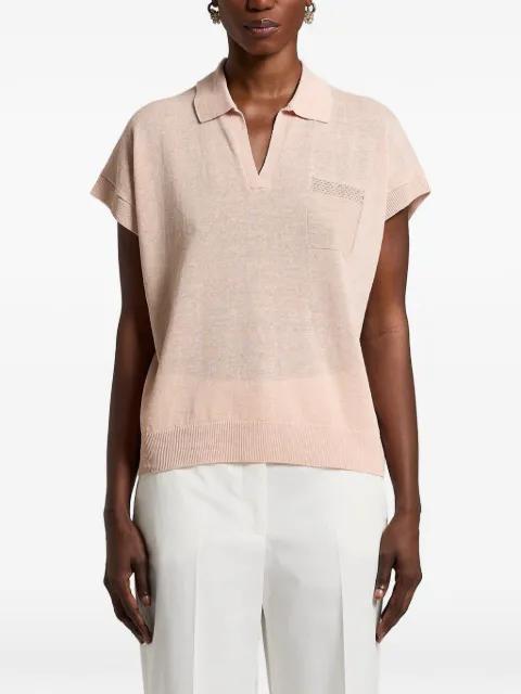 pocket polo knitwear by PESERICO
