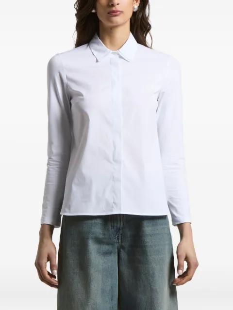 point-collar cotton shirt by PESERICO