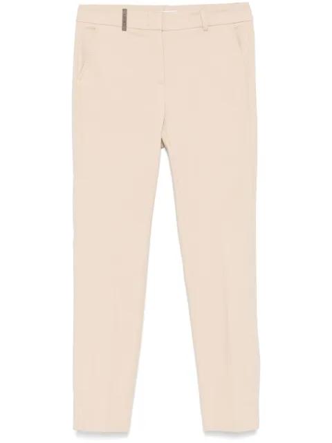 pressed-crease tapered-leg trousers by PESERICO