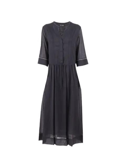 quarter-sleeve midi dress by PESERICO