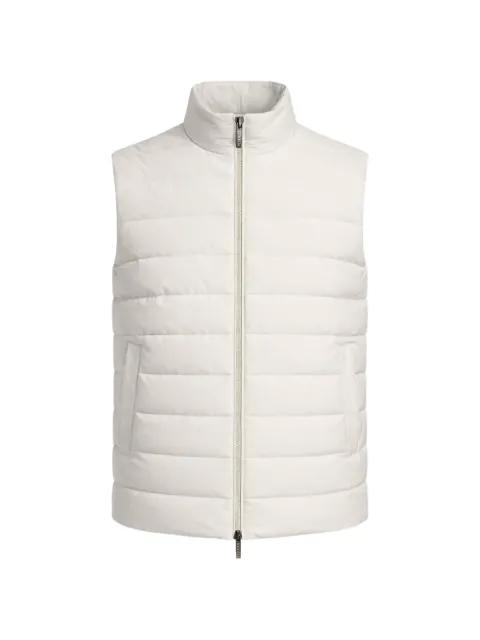quilted down gilet by PESERICO