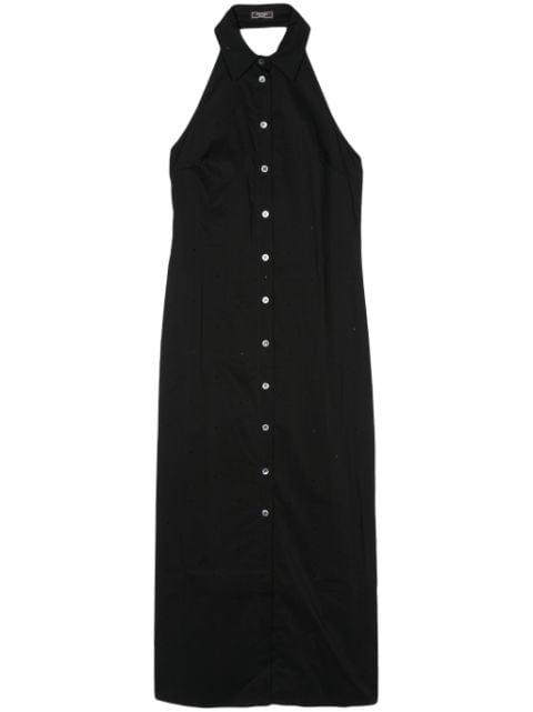rhinestone-embellished maxi dress by PESERICO