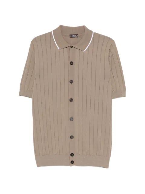 ribbed buttoned shirt by PESERICO