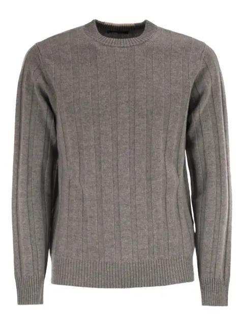 ribbed crew neck sweater by PESERICO