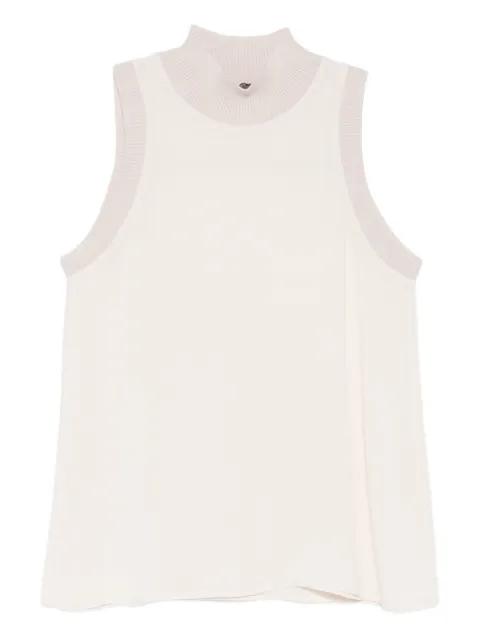 ribbed high-neck top by PESERICO