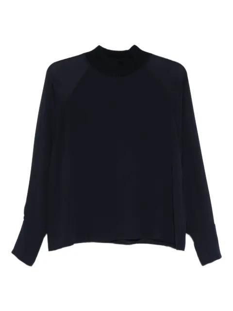 ribbed high-neck top by PESERICO