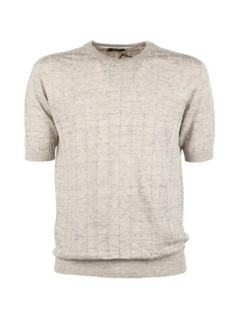 ribbed-knit T-shirt by PESERICO