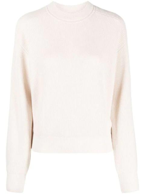 ribbed-knit wool-blend jumper by PESERICO