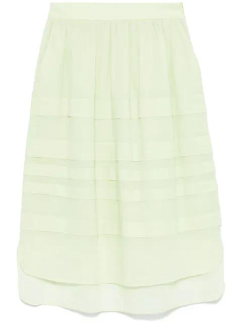 ribbed midi skirt by PESERICO