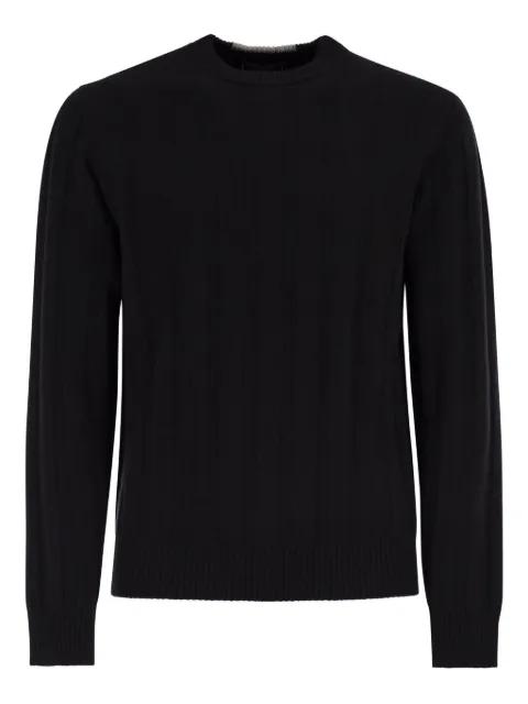ribbed-neck sweater by PESERICO