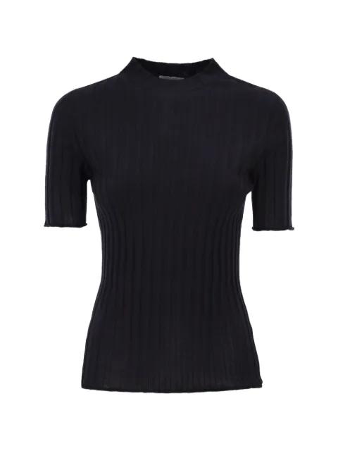 ribbed short-sleeve sweater by PESERICO