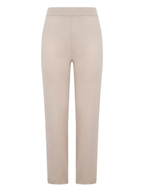 ribbed silk-wool trousers by PESERICO