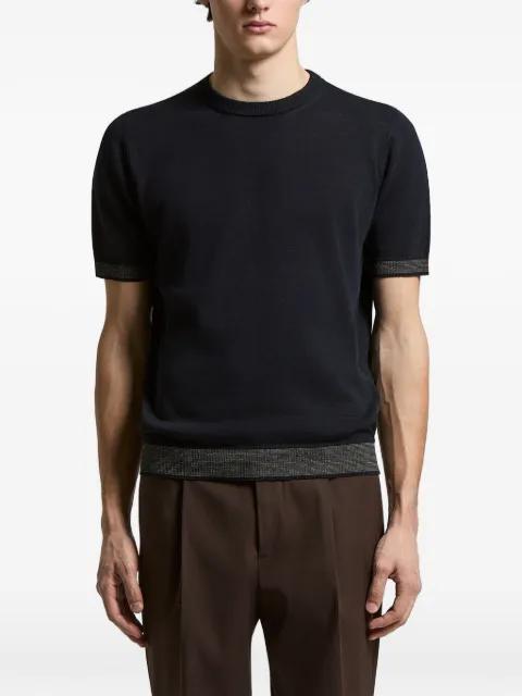 ribbed trim T-shirt by PESERICO