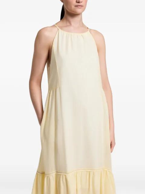 ruffled midi dress by PESERICO