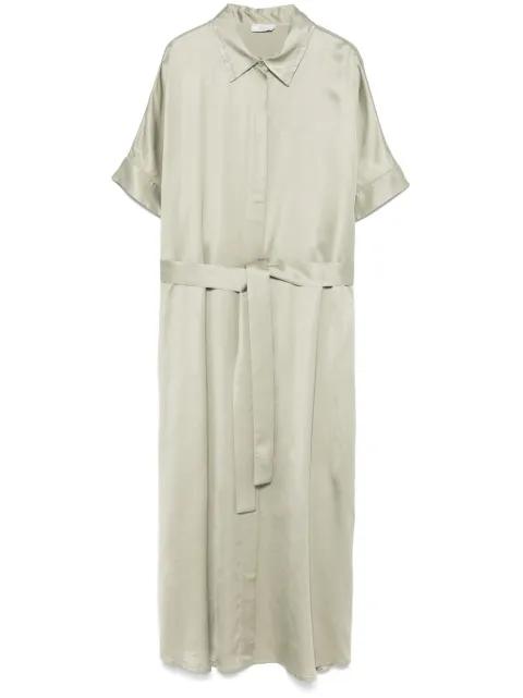 satin midi dress by PESERICO