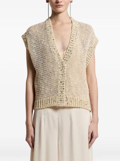 sequin-embellished cardigan by PESERICO