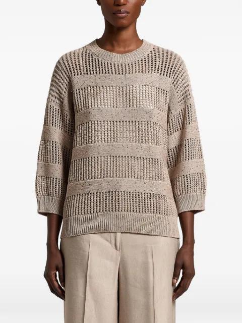 sequin-embellished jumper by PESERICO