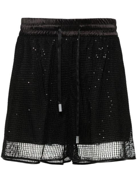 sequin-embellished shorts by PESERICO